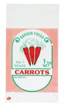 Carrots Bag Vented 1Kg 
